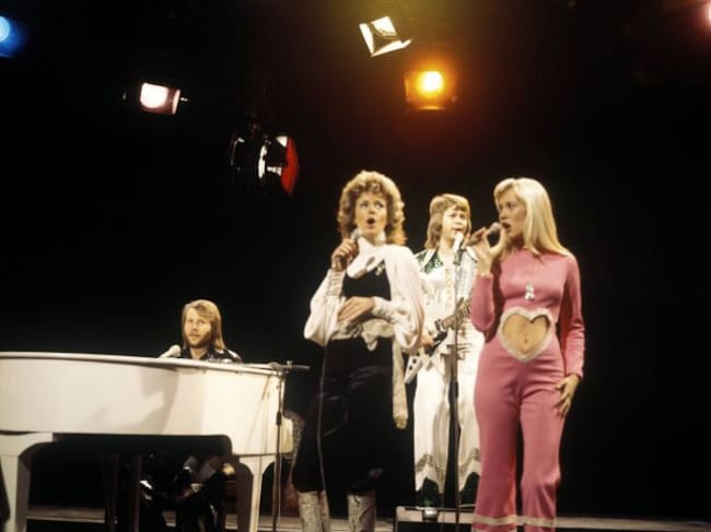 El grupo Abba interpretando 'Waterloo' en un programa de televisión.