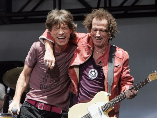 Keith Richards y Mick Jagger, durante una actuación en Nueva York en 2005.