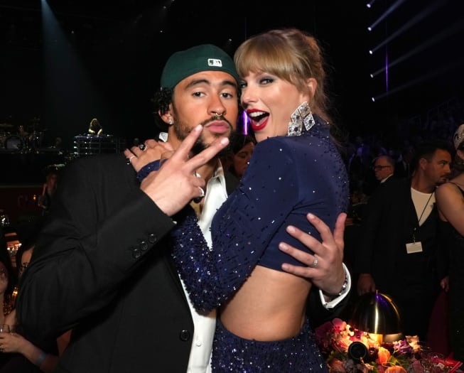 Bad Bunny y Taylor Swift en los Premios Grammy 2023