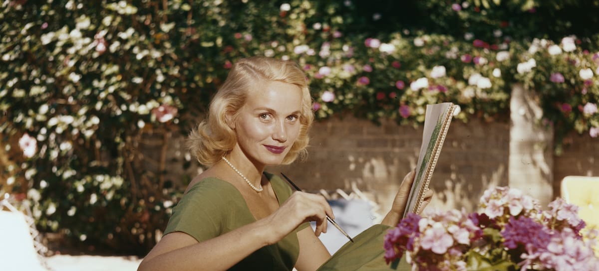 La actriz estadounidense Eva Marie Saint en un retrato en 1955