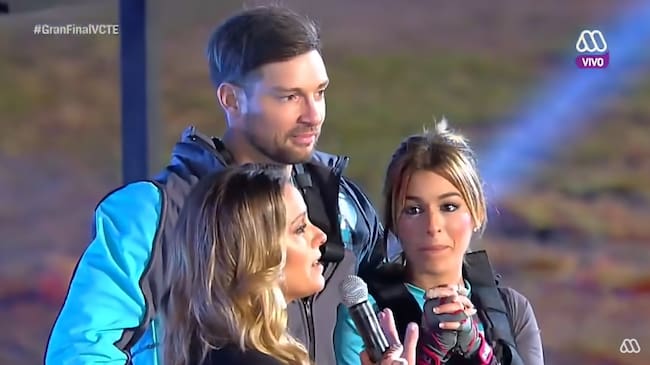 Oriana y su pareja en la gran final de 'Volverías con tu ex'.