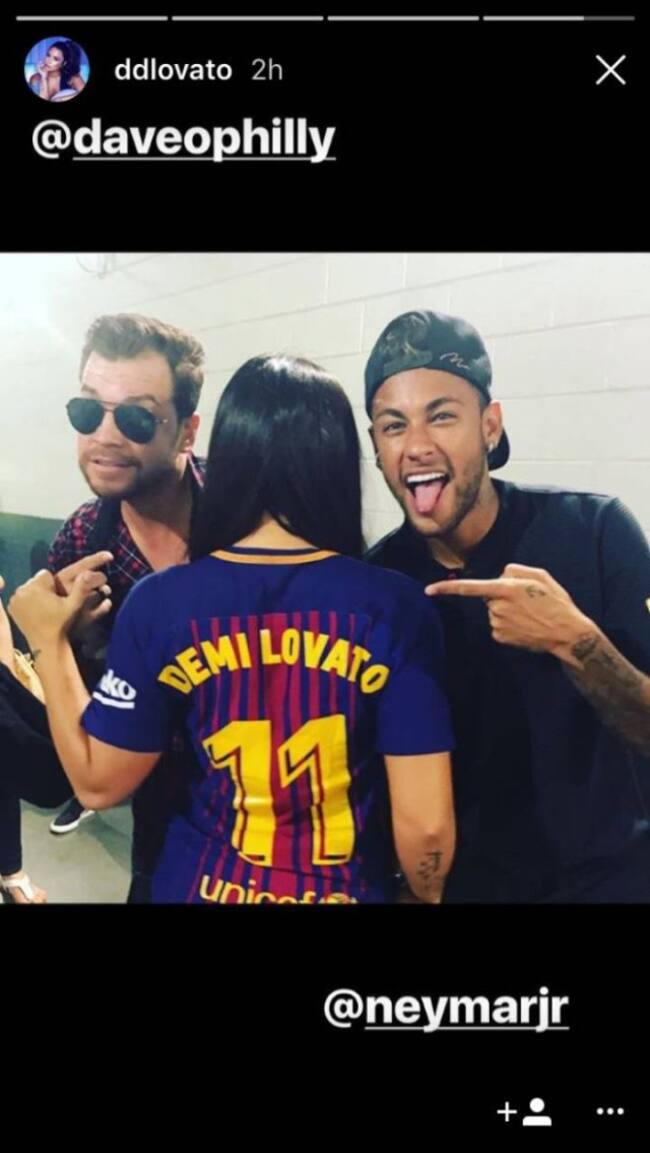 Una historia de Instagram en el perfil de Demi Lovato