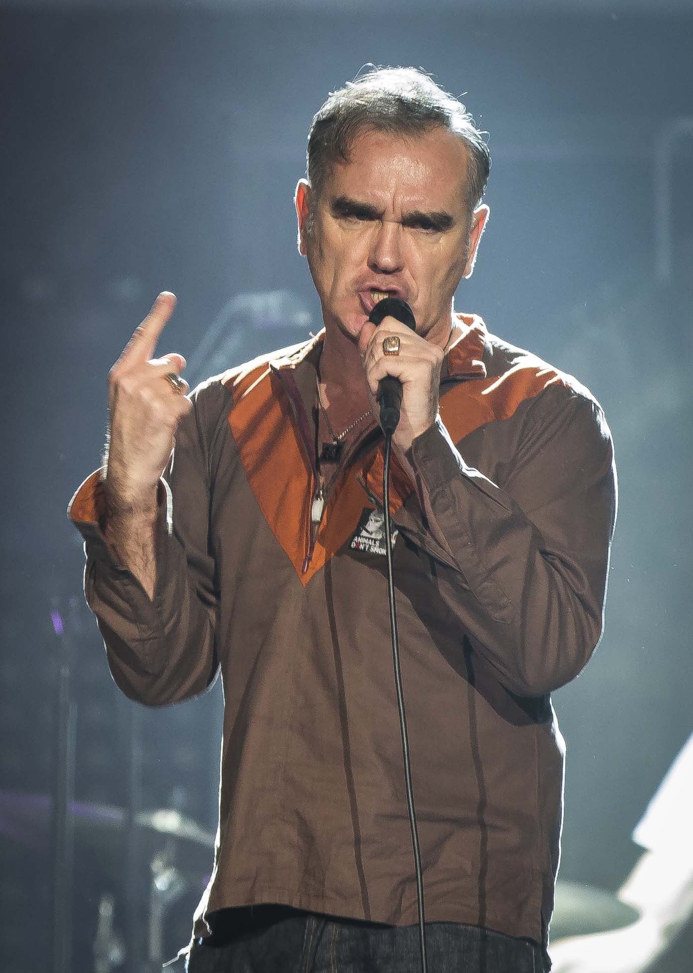 Morrissey en concierto en Estambul en 2014