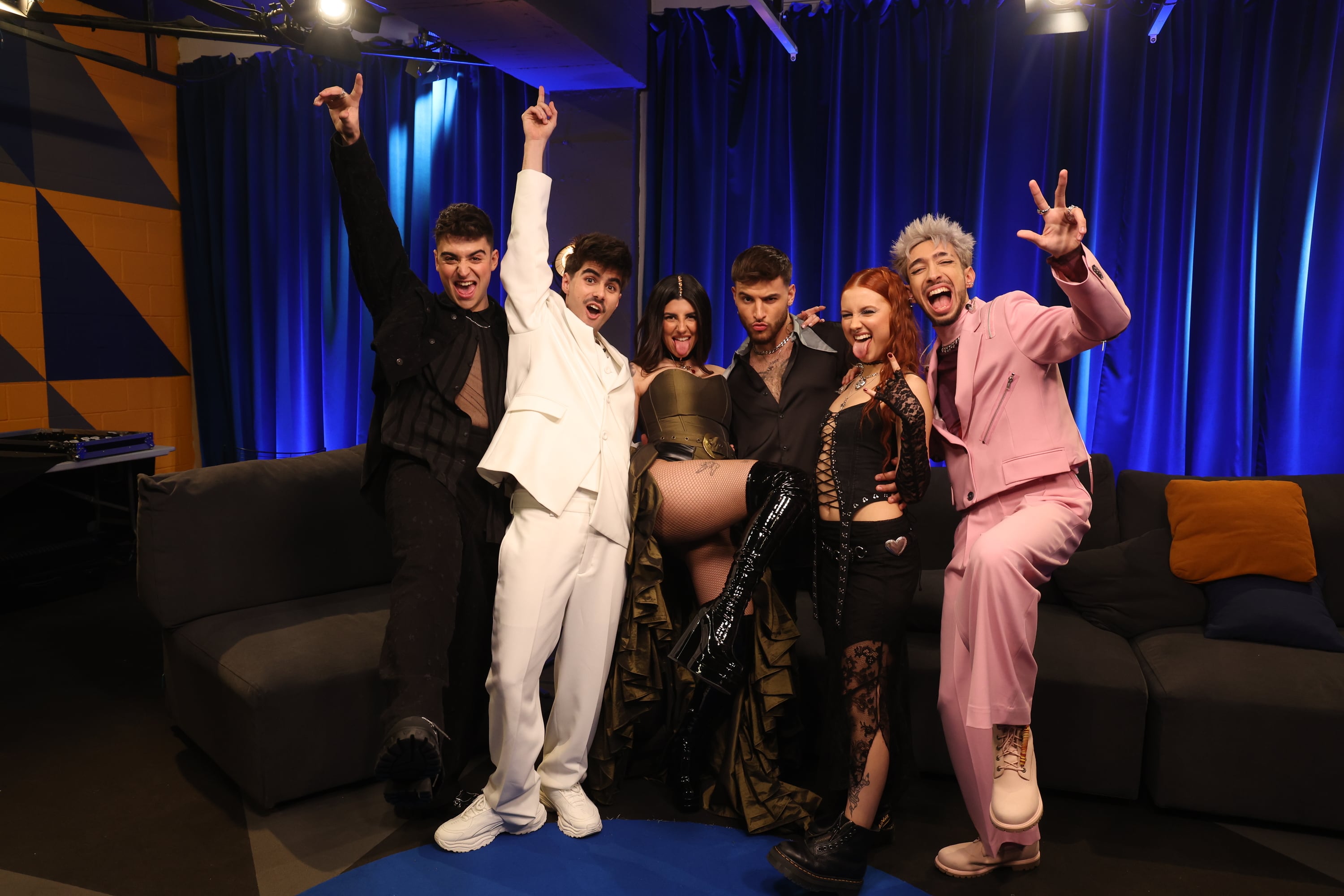 Juanjo, Martin, Naiara, Lucas, Ruslana y Paul Thin, finalistas de &#039;OT 2023&#039;.