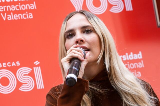 Brisa Fenoy, durante la presentación de su vídeo en Madrid el 6 de junio de 2019.