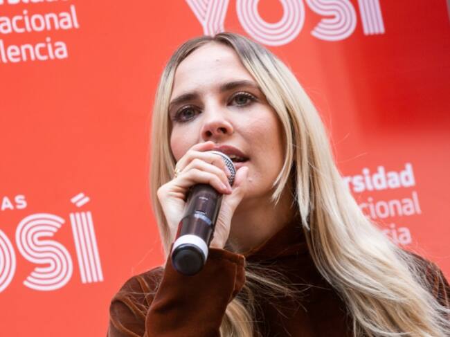 Brisa Fenoy, durante la presentación de su vídeo en Madrid el 6 de junio de 2019.