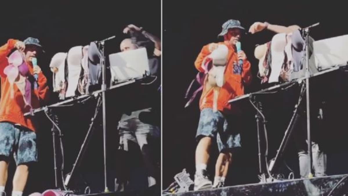 Le "llueve" ropa interior a J Balvin en un concierto