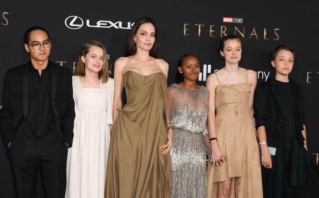 Maddox, Vivienne, Angelina, Zahara, Shiloh y Knox en la premiere de &#039;Eternals&#039;