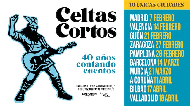 Gira '40 años contando cuentos' de Celtas Cortos