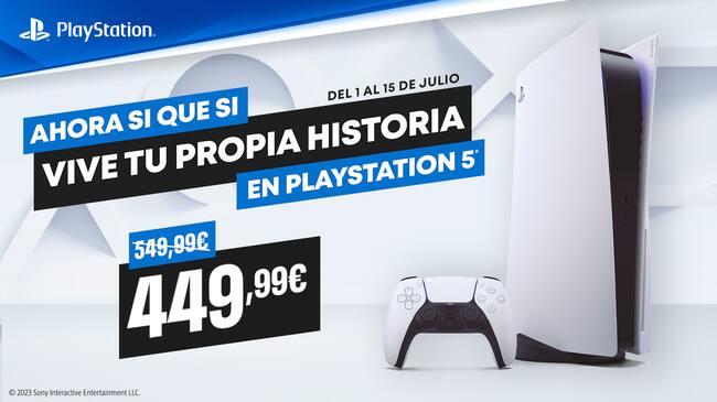 Imagen de la promoción en oferta de PS5