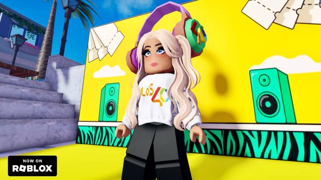 Así luce uno de los photocalls de LOS40 en Roblox