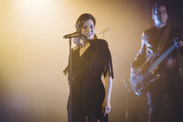 La Oreja de Van Gogh durante su concierto en Madrid