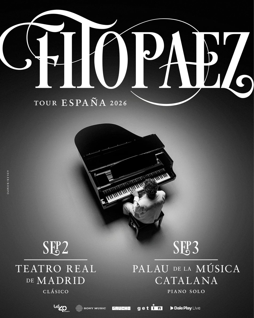Fito Páez anuncia dos noches únicas en Madrid y Barcelona