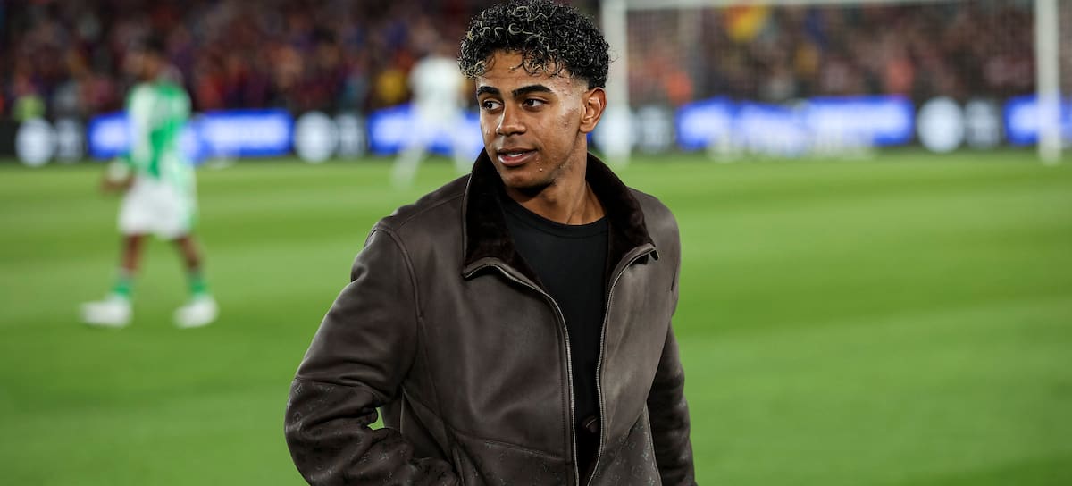 Lamine Yamal, jugador del Barça, en el Camp Nou