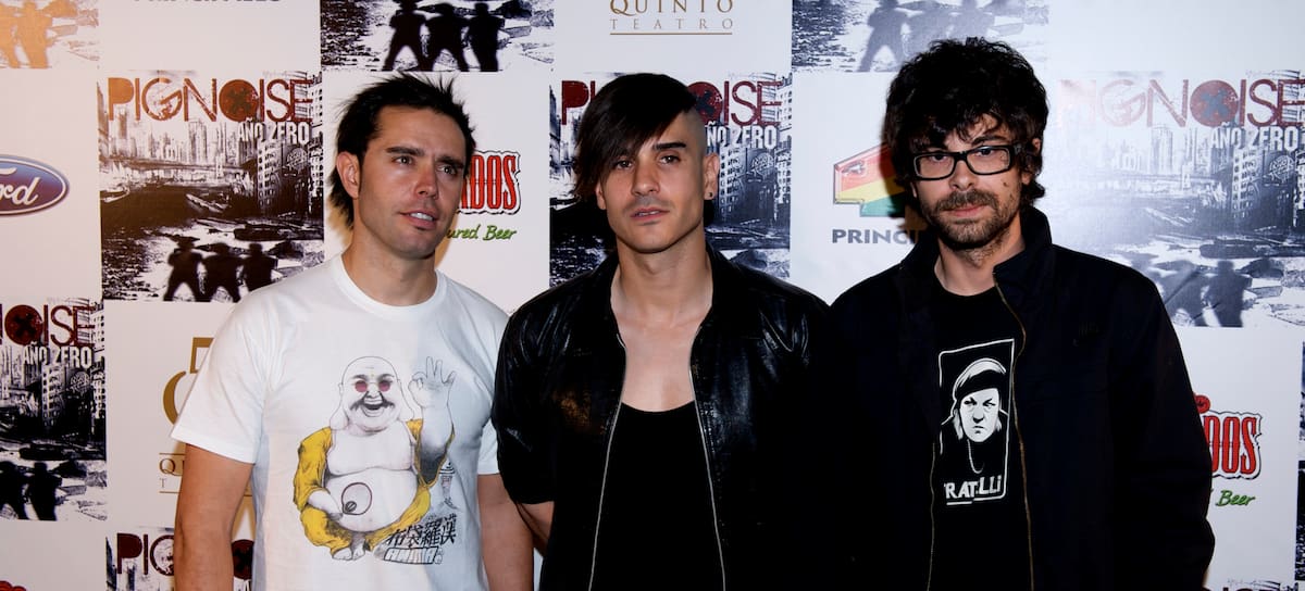 Héctor Polo,  Álvaro Benito y Pablo Alonso, integrantes de Pignoise, en 2010.
