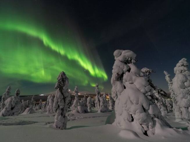Las auroras boreales son fenómenos de la naturaleza hermosos y muy raros