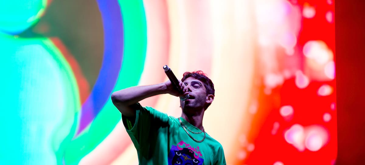 Don Patricio durante un concierto.