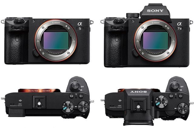 Posible Sony A5 (sin visor) VS. Sony A7iii (la cámara full-frame de entrada en Sony)