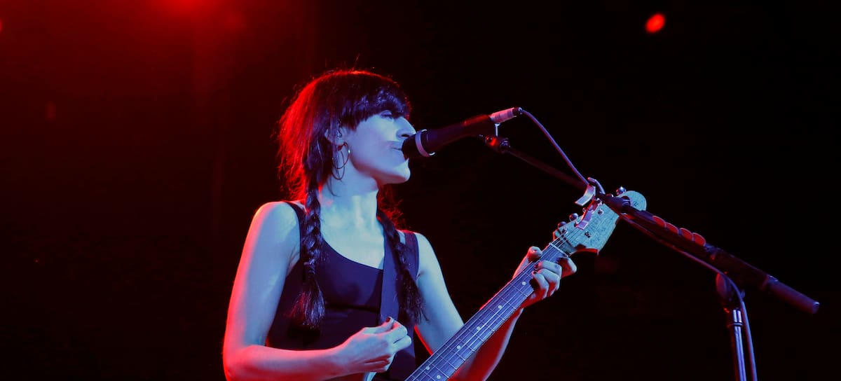 Cristina Llanos, en concierto de Dover en 2014, en Madrid.