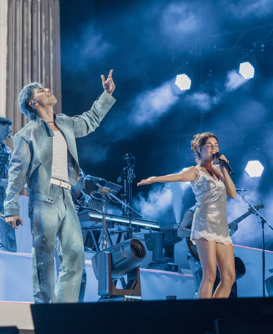 Luck Ra y Mafalda Cardenal en el Estadio Vélez.