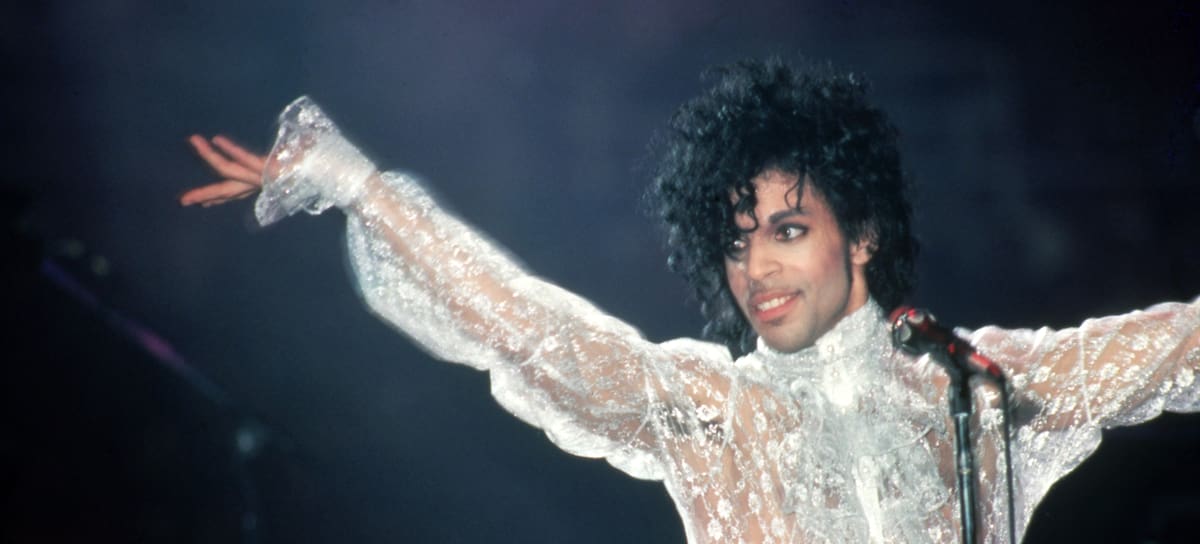 Prince, durante un concierto en Detroit en 1984.