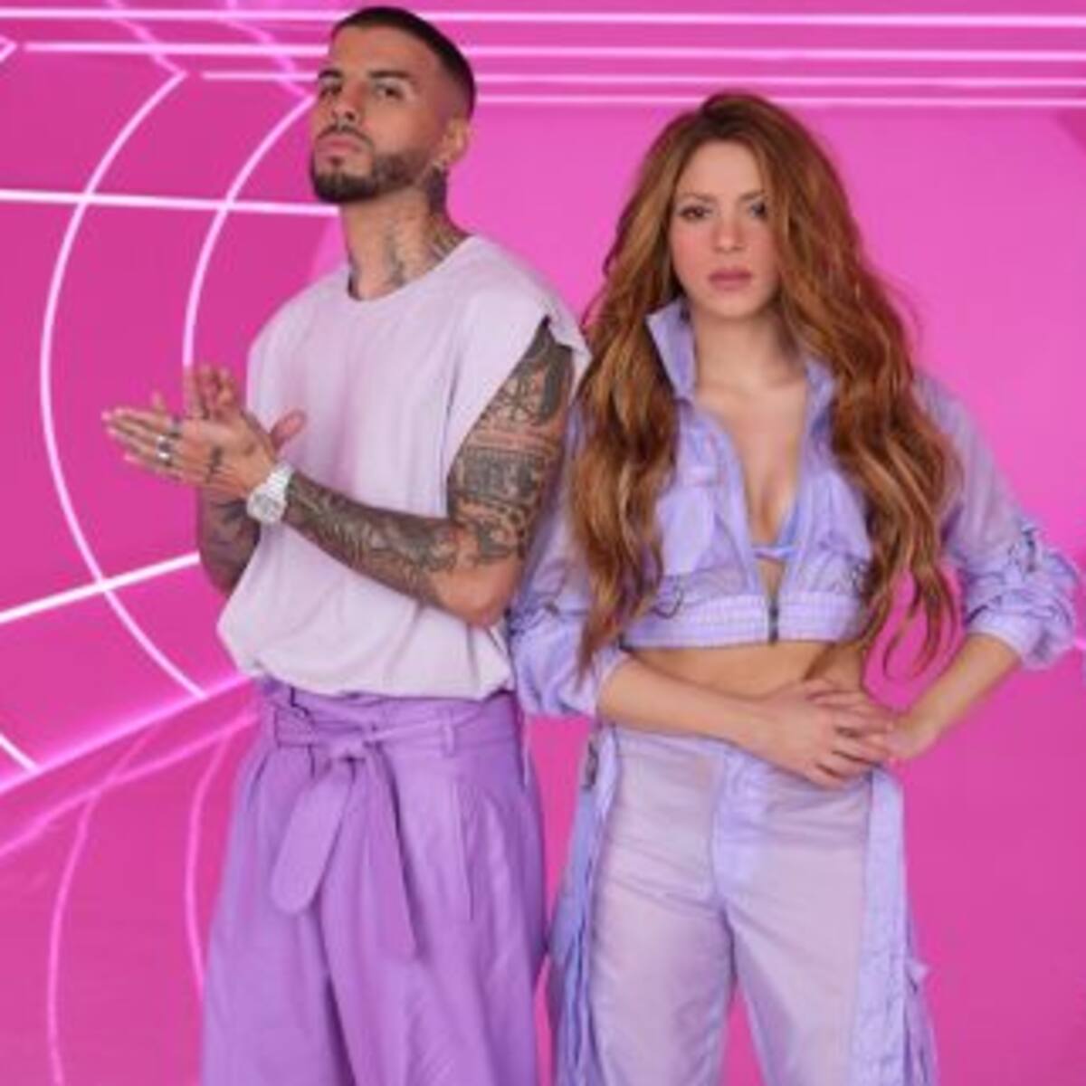 Shakirase une a
Rauw Alejandro
para lanzar su nuevo single y video
'Te Felicito'
