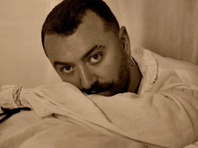 Sam Smith, en la sesión promocional de Hazel Eyes