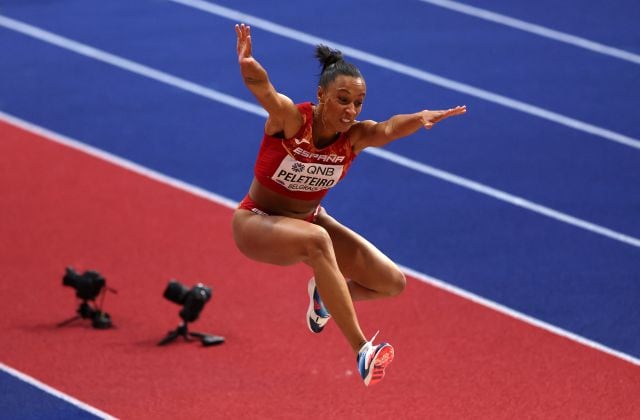 Ana Peleteiro en una competición