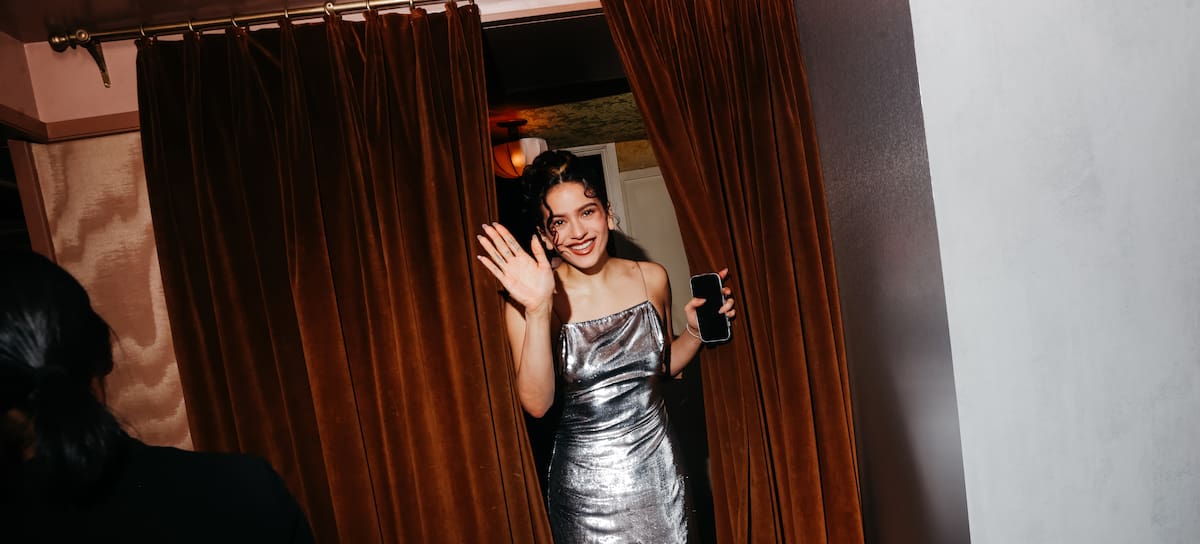 Rosalía en la fiesta de lanzamiento de una marca de perfumes, septiembre de 2026.