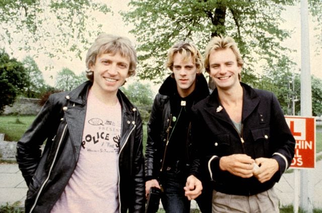 Andy Summers, Stewart Copeland y Sting, del grupo The Police.