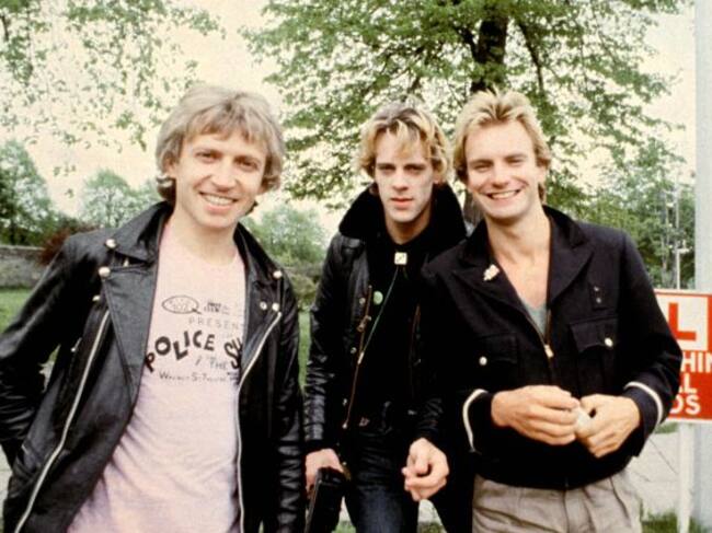 Andy Summers, Stewart Copeland y Sting, del grupo The Police.