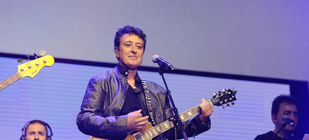 Manolo García durante un concierto en 2015.
