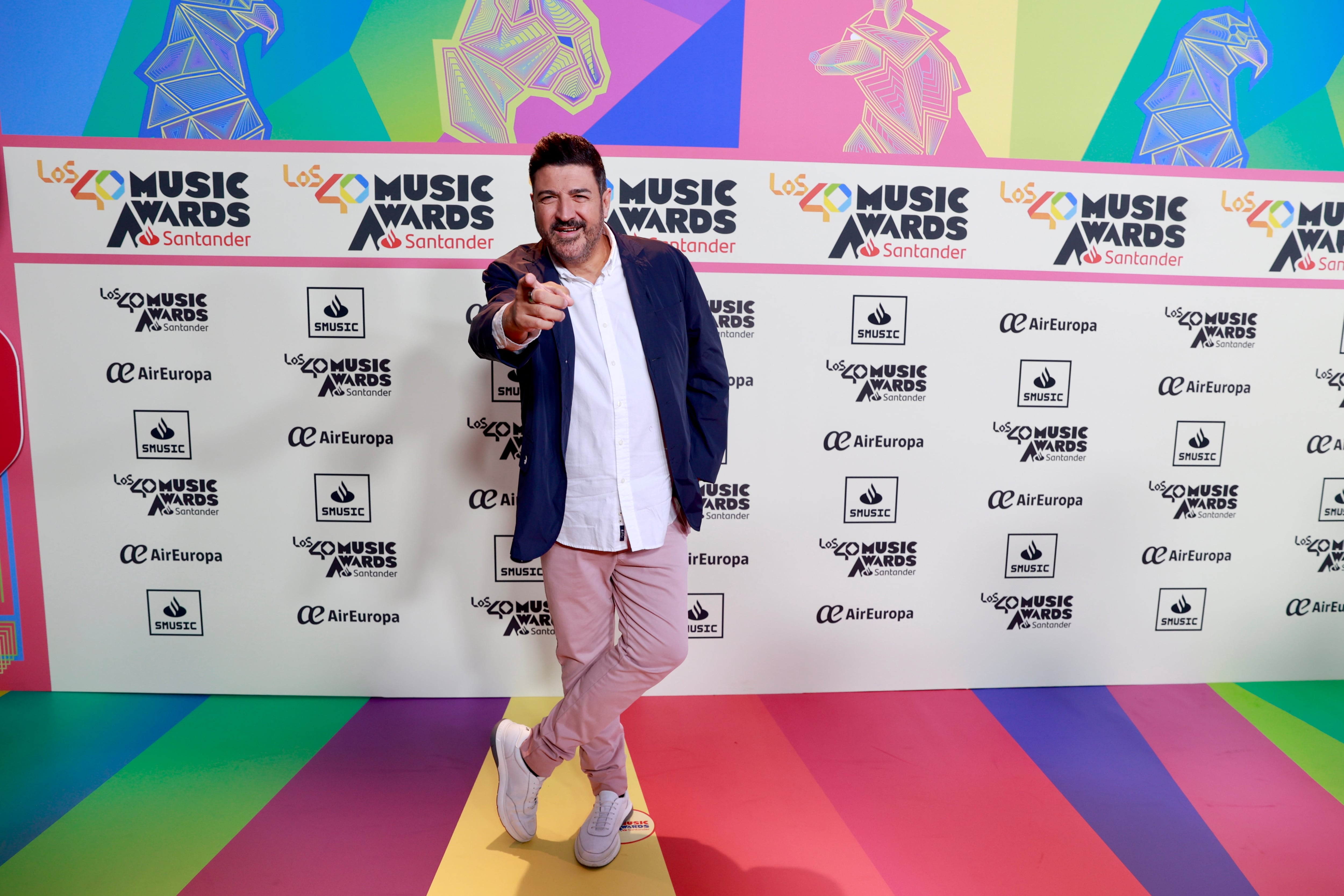 Tony Aguilar, en la cena de nominados de LOS40 Music Awards Santander 2023