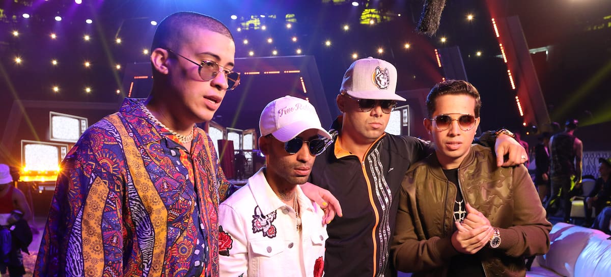 Bad Bunny, Arcangel, Wisin y De la Ghetto.