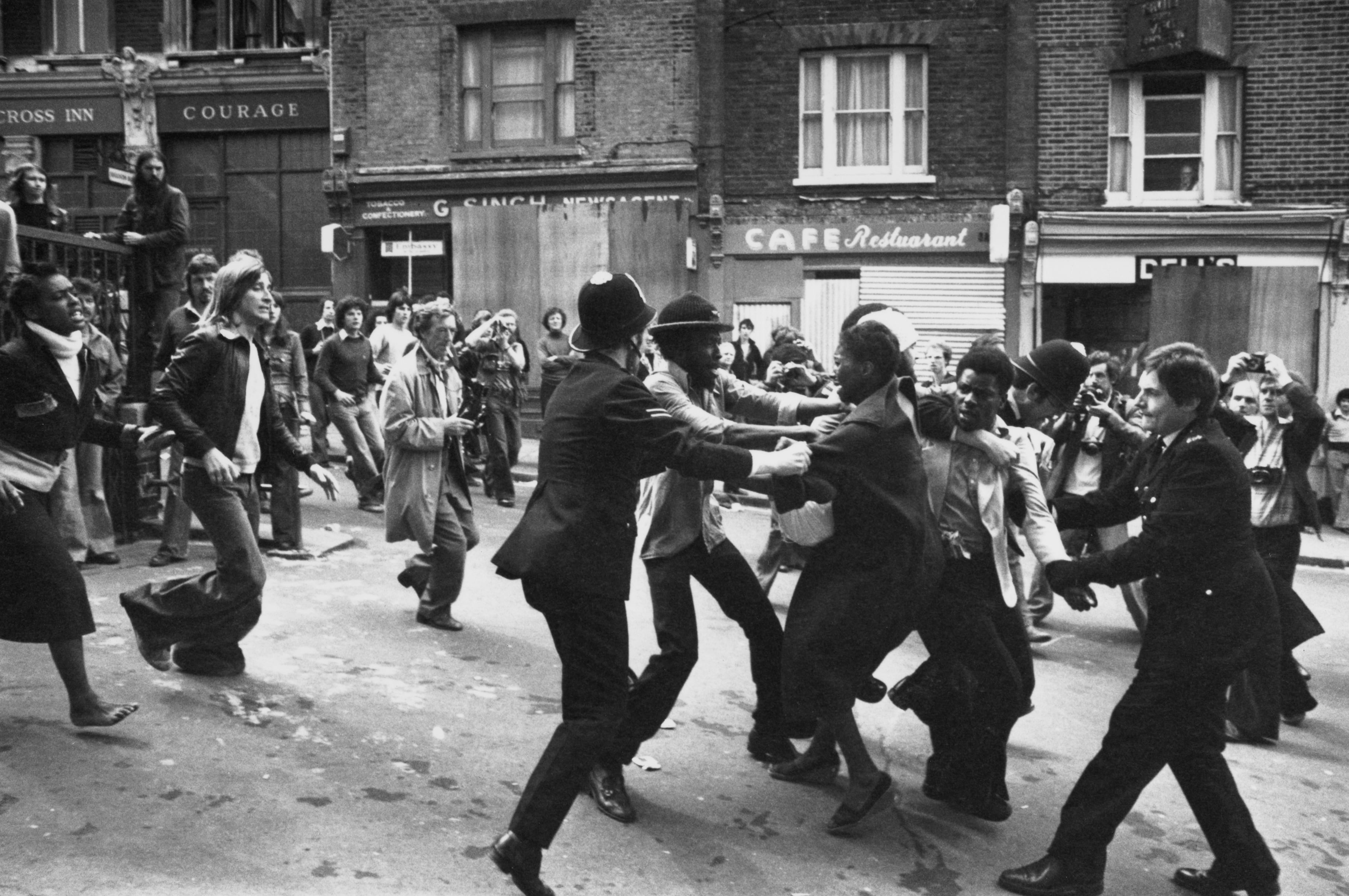 Marcha del Frente Nacional en Londres en 1977