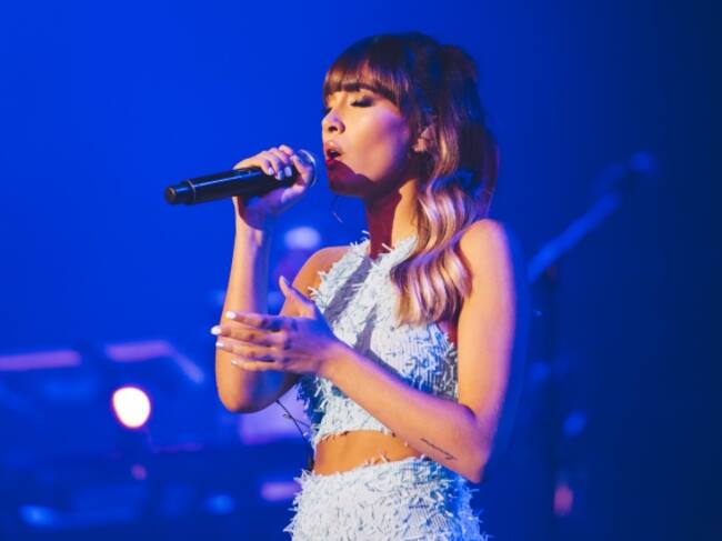 Aitana Ocaña, durante su actuación en Vive Dial 2019.