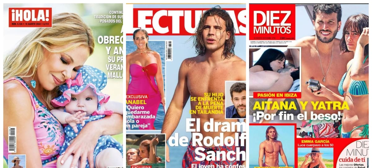 Las portadas de las revistas del corazón de este miércoles 9 de agosto.