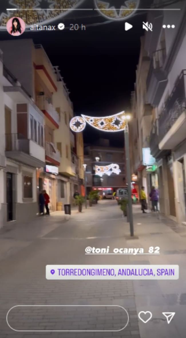 Aitana comparte un vídeo en sus redes.