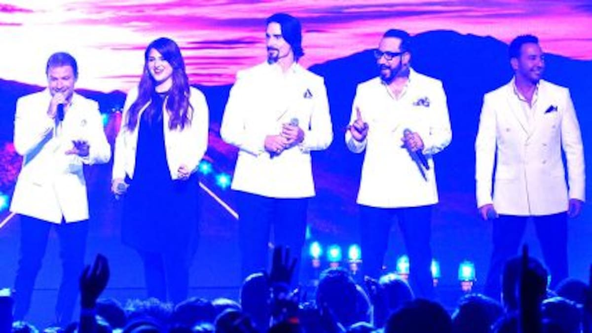 Meghan Trainor cantó junto a los Backstreet Boys