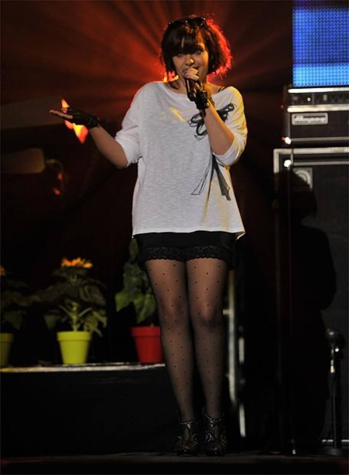 Las medias y los zapatos de Nana fueron de lo mejor de la noche...
