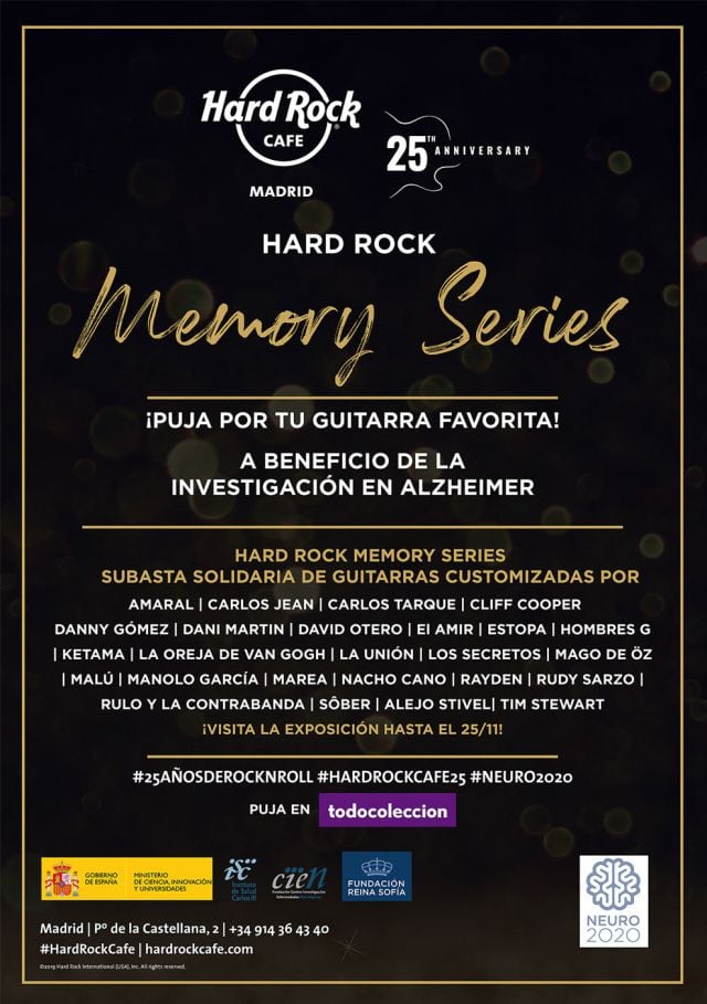 &#039;Memory series&#039;, por el 25 aniversario de Hard Rock Café.