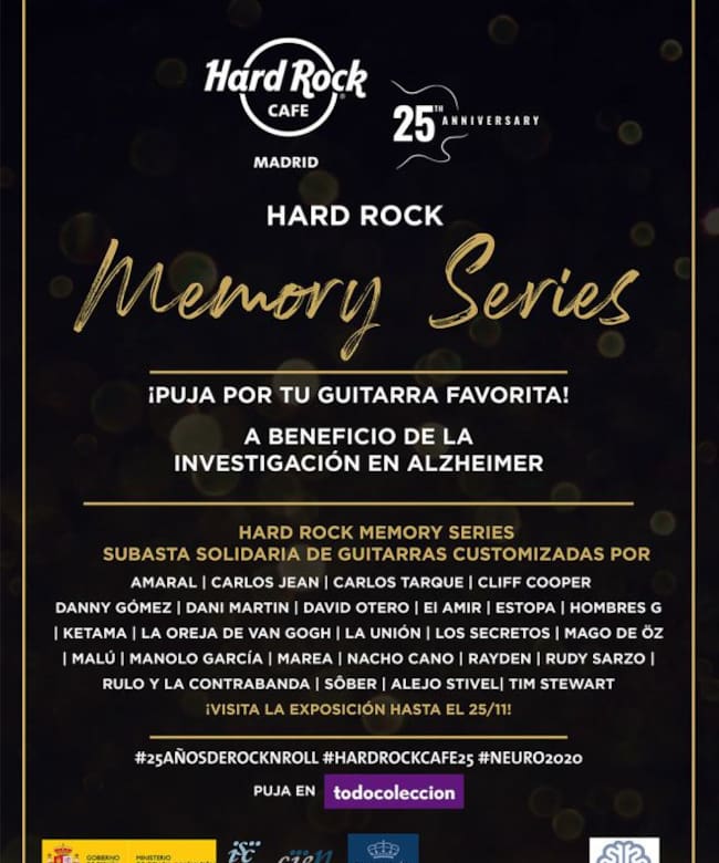 &#039;Memory series&#039;, por el 25 aniversario de Hard Rock Café.