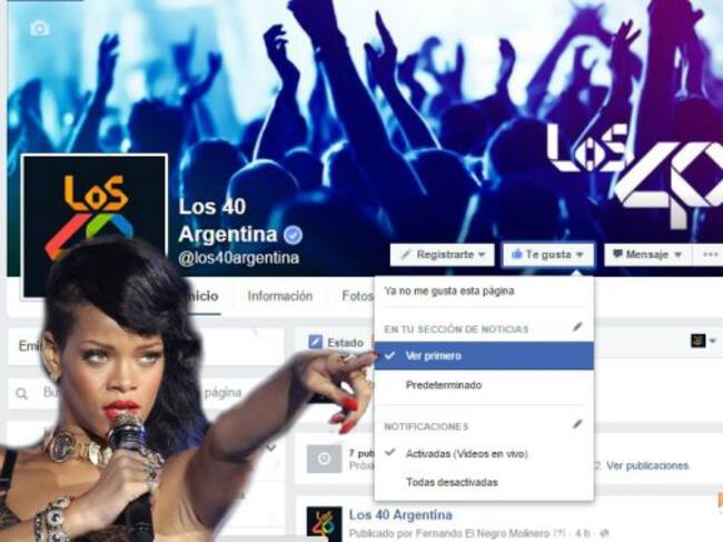 ¡No te pierdas ningún posteo de LOS40!