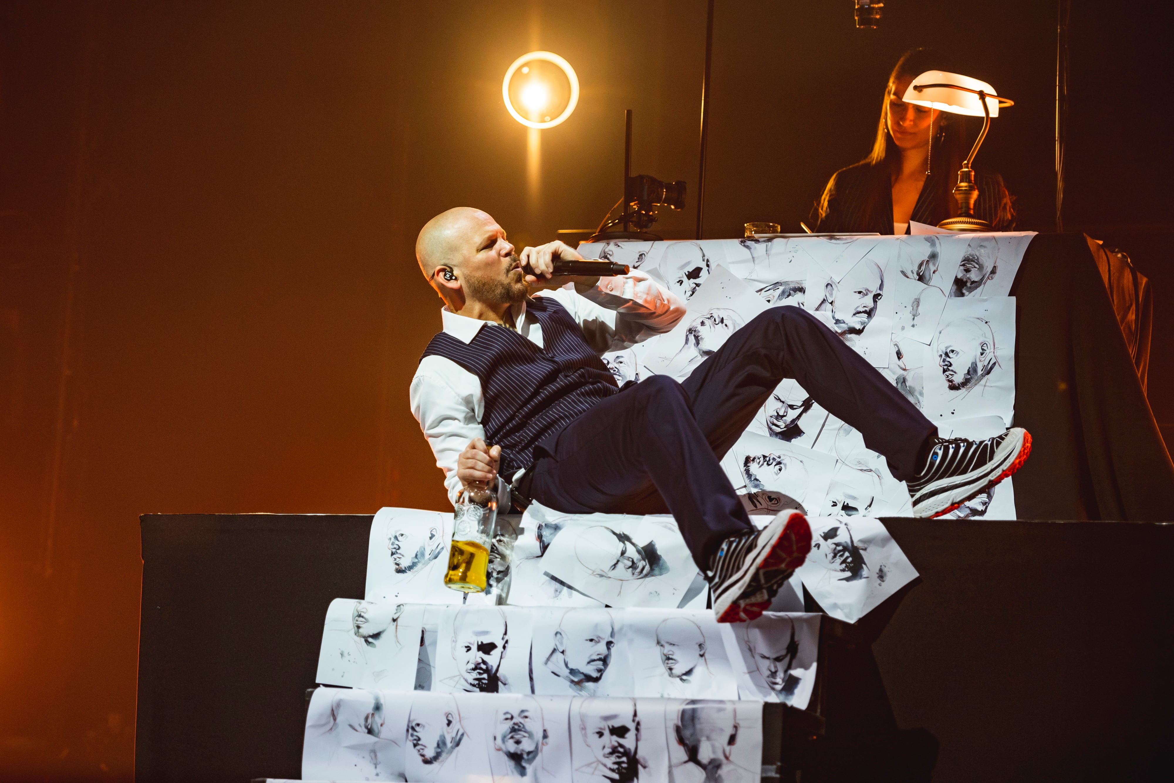 Residente en su concierto en Madrid