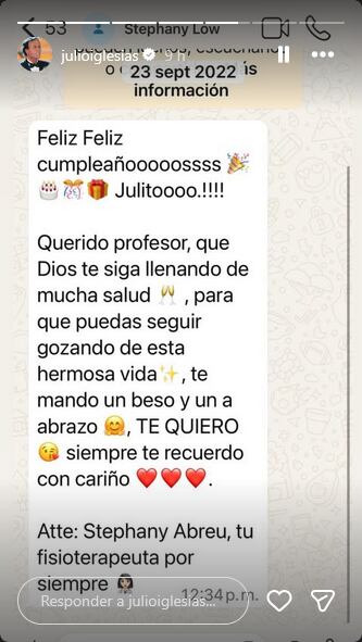 Julio Iglesias comparte los mensajes las ex trabajadoras que le han denunciado.