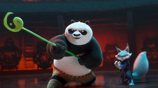 Po y Zhen en &#039;Kung Fu Panda 4&#039;.