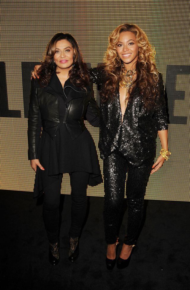 Beyoncé con su madre (Getty).