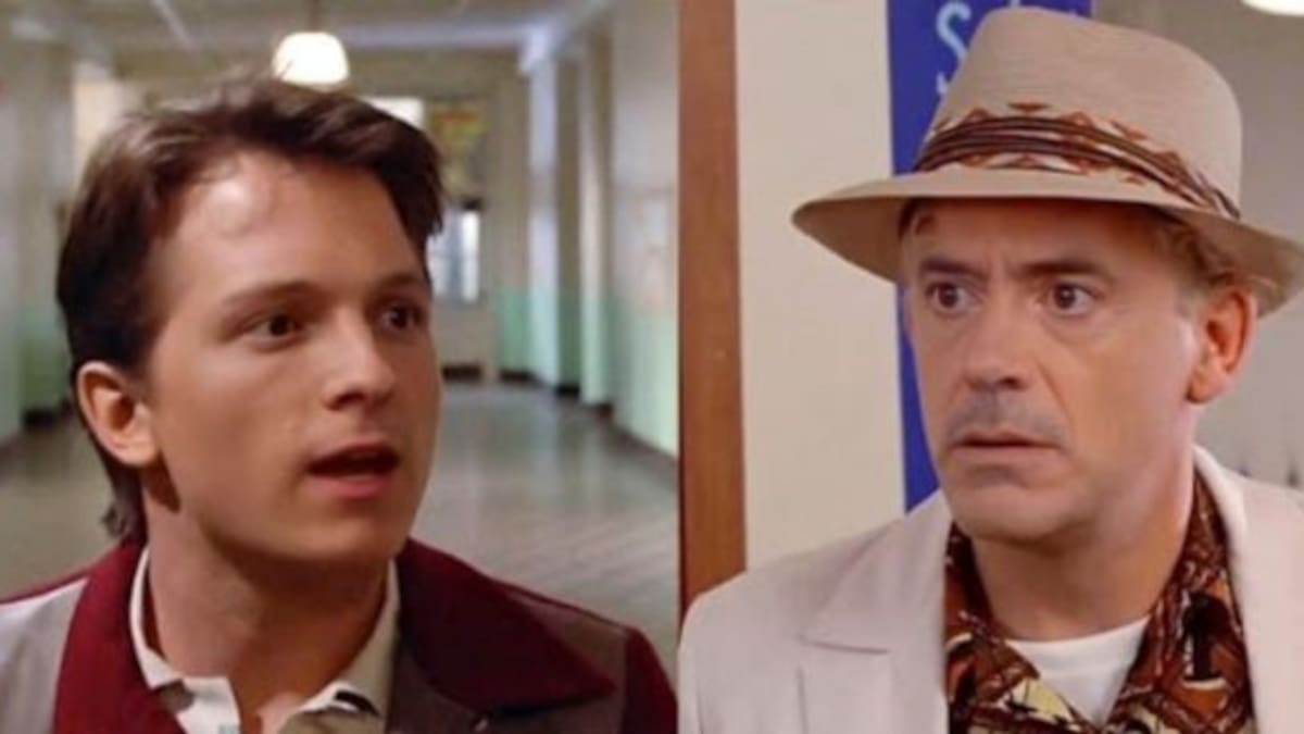 Así sería la remake de “Volver al futuro” protagonizada por Tom Holland y Robert Downey Jr.