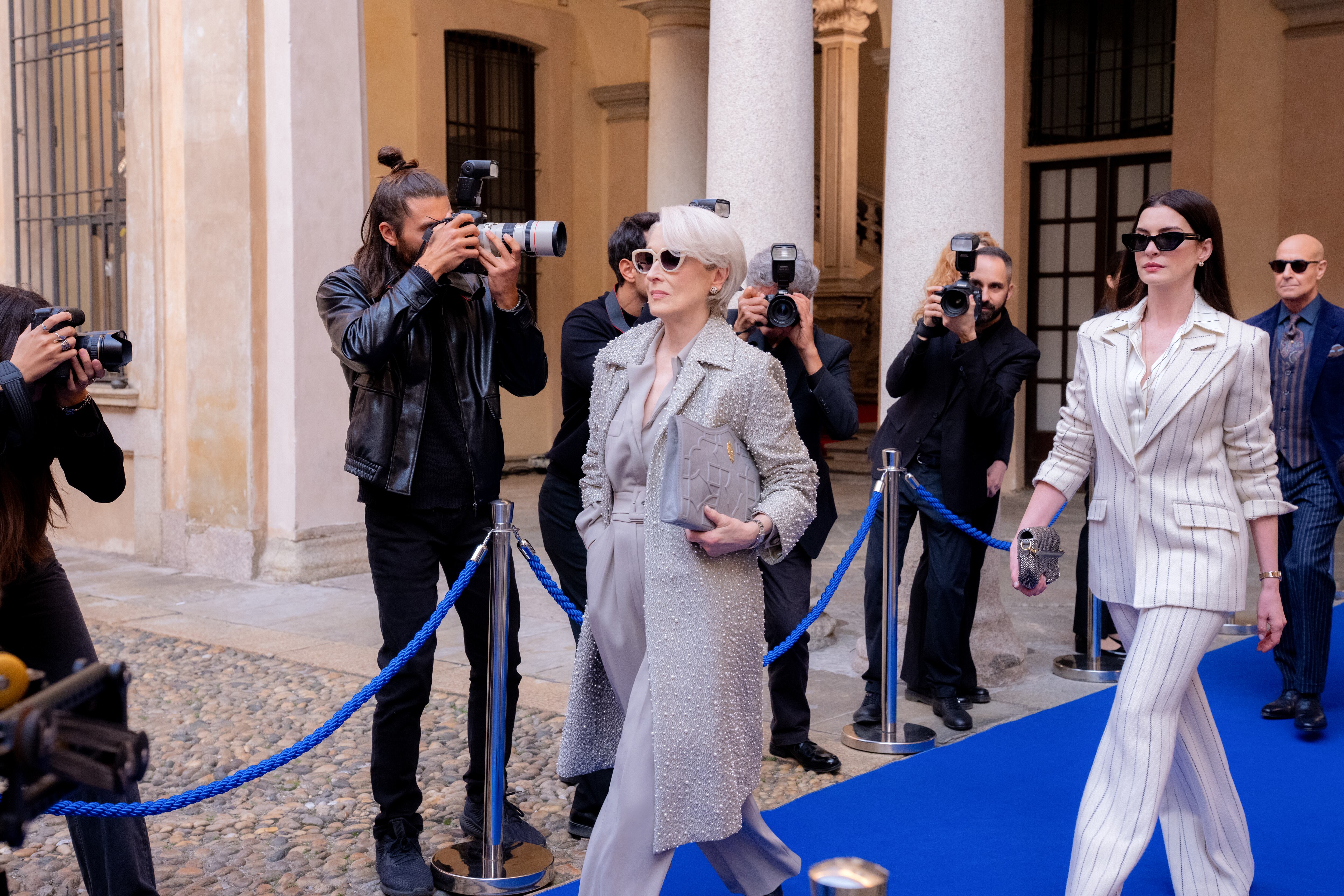 Meryl Streep como Miranda Priestly y Anne Hathaway como Andy Sachs en 'El Diablo Viste de Prada 2'. / 20th Century Studios / Macall Polay