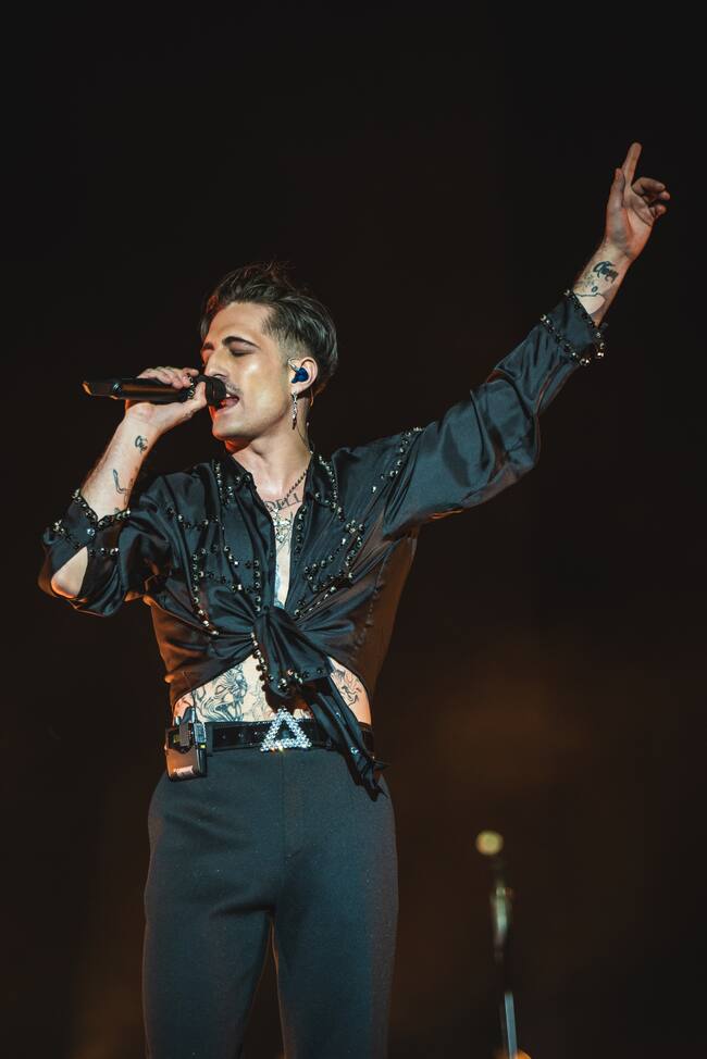 El escenario principal del Mad Cool recibió a Maneskin por toto lo alto. La banda romana de rock era uno de los platos fuertes del festival. Solo había que verlos en directo para entender por qué.